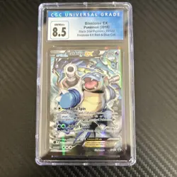 CGC 8.5 Blastoise EX 2016 Black Star Promo XY122 Pokemon Card Red & Blue - Image 3