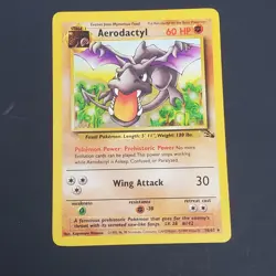 Aerodactyl Fossil Set Pokemon Card 1999 WOTC 16/62 Non-Holo LP/NM - Image 1