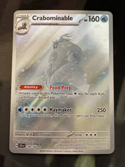 Crabominable - Illustration Rare SV07: Stellar Crown 149/142 Pokemon Card - Image 1