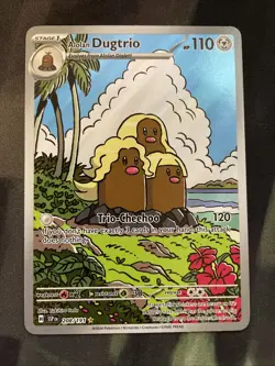 Alolan Dugtrio 208/191 Sv08: Surging Sparks Holo Pokemon Card Full Art - Image 1