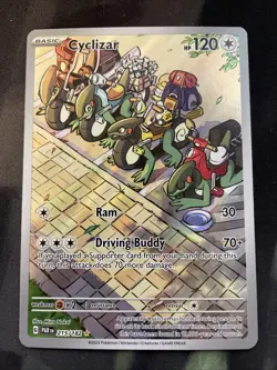 Cyclizar SV04: Paradox Rift Pokemon Card 215/182 Full Art Normal Type - Image 1
