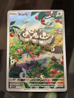 Starly 221/198 SV01: Scarlet & Violet Base Set Holo Pokemon Card Full Art - Image 1
