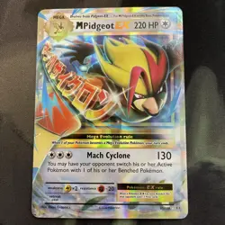 M Pidgeot EX 65/108 Ultra Rare Holo Pokemon Card Normal Type Gen1 - Image 1
