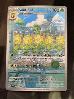 Sunflora 169/167 Sv06: Twilight Masquerade Holo Pokemon Card Grass Type Full Art - Image 1