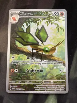 Vibrava 206/191 SV08: Surging Sparks Illustration Rare Pokemon Card Fighting - Image 1