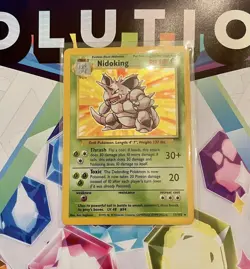 Pokemon Nidoking Holo Rare TCG Card 11/102 Base Set Unlimited LP - Image 1