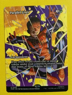 Parallel Lives 0036 M Borderless Non-Foil MTG Spider-Man - NM - Image 1