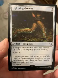 Lightning Greaves - 0281 LTC MTG - Uncommon N/M - Elven Council - Image 1