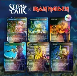 MTG SECRET LAIR X IRON MAIDEN: ALBUM ART Rainbow Foil Presale - Image 1