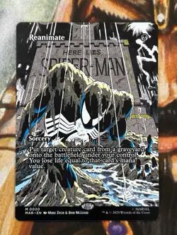 Reanimate (Borderless) #0020 MTG Spider-Man Marvel Regular Mythic - NM/Mint 🔥 - Image 1