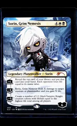 MTG Magic The Gathering SLD Secret Lair Drop Borderless #400 Sorin Grim Nemesis - Image 1