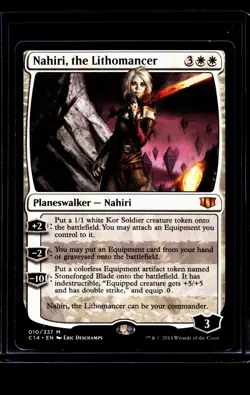 2014 MTG Magic The Gathering Commander 2014 #10 Nahiri, the Lithomancer LP - Image 1