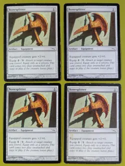 Bonesplitter x4 Mirrodin 4x Playset Magic the Gathering MTG - Image 1