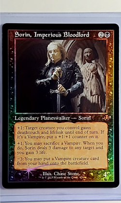 2025 MTG Magic the Gathering INR Retro Frame Foil #476 Sorin Imperious Bloodlord - Image 1