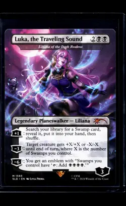 MTG Magic The Gathering SLD Secret Lair Drop Borderless Luka the Traveling Sound - Image 1