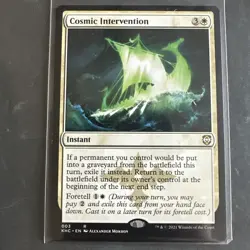 MTG Cosmic Intervention KHC 003 R NM Regular Rare - Image 1