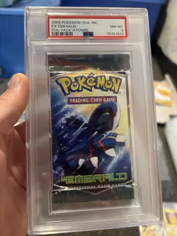 Pokemon EX Emerald Booster Pack - Kyogre Artwork - PSA 8 - POP 4 - English - Image 1
