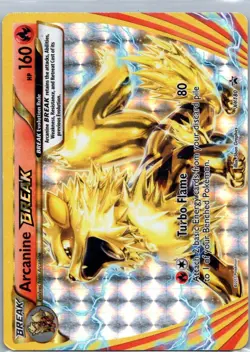 Pokemon TCG Arcanine BREAK XY180 XY Black Star Promos Holo LP - Image 1