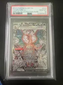 2023 Charizard ex Pokemon Obsidian Flames 223/197 SIR Holo PSA 10 - Image 1