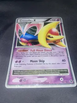 Pokemon TCG Cresselia LV.X 103/106 Encounters Rare Holo LV.X LP ⭐ - Image 2