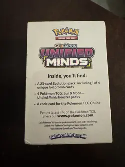 Pokemon TCG Sun And Moon Unified Minds Build And Battle Prerelease Kit SEALED - Image 4
