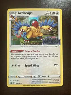 Archeops SWSH272 Stamped Promo Prerelease Pokemon TCG Sword & Shield - Image 1