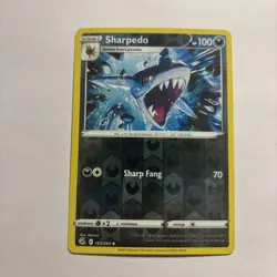 Sharpedo 163/264 - Fusion Strike - Reverse Holo - Uncommon - Pokemon - LP - Image 1