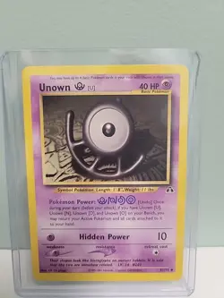 Pokemon TCG Unown U 51/75 Neo Discovery Unlimited MINT - Image 1