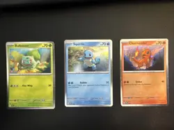 Bulbasaur Squirrel Charmander SVP 046/047/048 Pokemon 151 Promo Cosmos Holo - Image 1