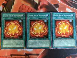 Yugioh Super Solar Nutrients x3 1st Ed. CRMS-EN058 NM/Mint - Image 1