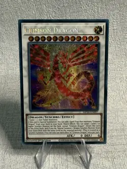MP24-EN097 Crimson Dragon Prismatic Secret Rare 1st Ed YuGiOh. NM - Image 1