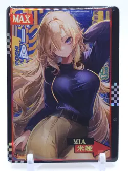 Senpai Goddess Haven 6 - Anime Waifu MAX Resin Trading Card - Mia - Image 1