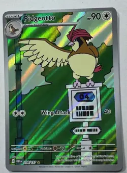 4 Card Lot Pidgey, Pidgeotto, Pidgeot Obsidian Flames Pokemon 207/208/217/225 - Image 3