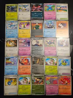 Pokemon 25 Card Bulk Lot | 5 Holo + 20 Common - Authentic TCG Collection (60) - Image 1