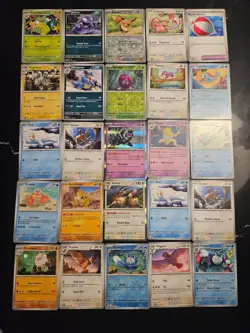 Pokemon 25 Card Bulk Lot | 5 Holo + 20 Common - Authentic TCG Collection (56) - Image 1