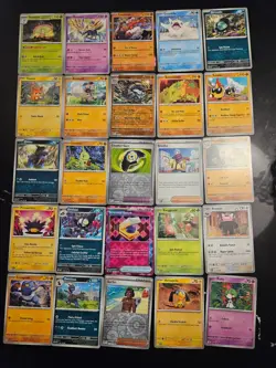 Pokemon 25 Card Bulk Lot | 5 Holo + 20 Common - Authentic TCG Collection (65) - Image 1