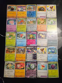 Pokemon 25 Card Bulk Lot | 5 Holo + 20 Common - Authentic TCG Collection (52) - Image 1