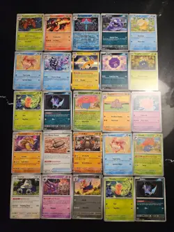 Pokemon 25 Card Bulk Lot | 5 Holo + 20 Common - Authentic TCG Collection (55) - Image 1