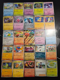 Pokemon 25 Card Bulk Lot | 5 Holo + 20 Common - Authentic TCG Collection (63) - Image 1