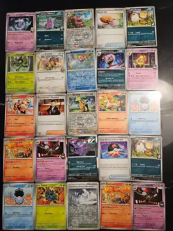Pokemon 25 Card Bulk Lot | 5 Holo + 20 Common - Authentic TCG Collection (89) - Image 1