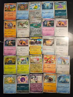 Pokemon 25 Card Bulk Lot | 5 Holo + 20 Common - Authentic TCG Collection (85) - Image 1