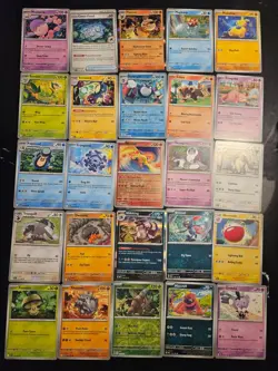 Pokemon 25 Card Bulk Lot | 5 Holo + 20 Common - Authentic TCG Collection (59) - Image 1
