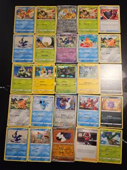 Pokemon 25 Card Bulk Lot | 5 Holo + 20 Common - Authentic TCG Collection (68) - Image 1