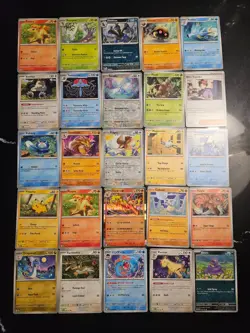 Pokemon 25 Card Bulk Lot | 5 Holo + 20 Common - Authentic TCG Collection (53) - Image 1