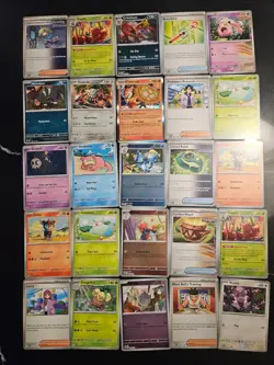 Pokemon 25 Card Bulk Lot | 5 Holo + 20 Common - Authentic TCG Collection (99) - Image 1