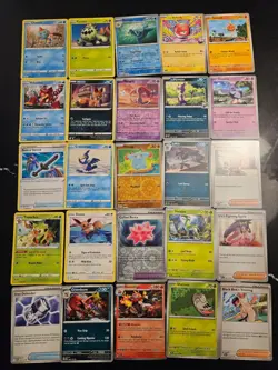 Pokemon 25 Card Bulk Lot | 5 Holo + 20 Common - Authentic TCG Collection (71) - Image 1