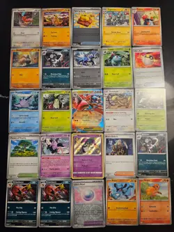 Pokemon 25 Card Bulk Lot | 5 Holo + 20 Common - Authentic TCG Collection (97) - Image 1