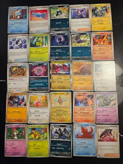 Pokemon 25 Card Bulk Lot | 5 Holo + 20 Common - Authentic TCG Collection (73) - Image 1