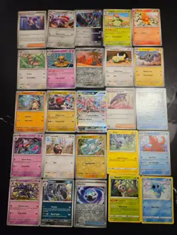 Pokemon 25 Card Bulk Lot | 5 Holo + 20 Common - Authentic TCG Collection (66) - Image 1