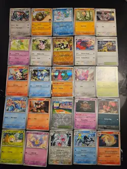 Pokemon 25 Card Bulk Lot | 5 Holo + 20 Common - Authentic TCG Collection (75) - Image 1